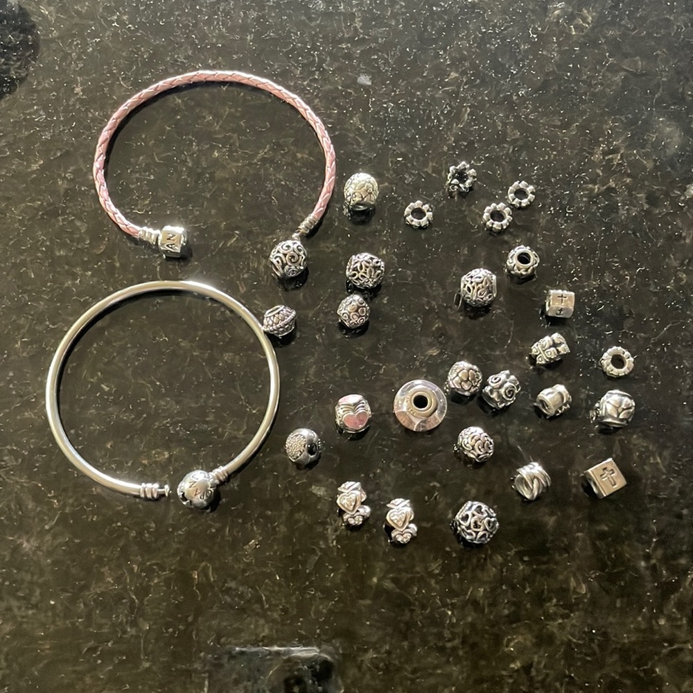 Pandora bracelets and charms